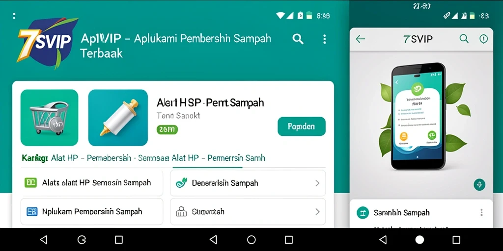 Tampilan antarmuka intuitif dan fitur pembersihan efisien 7SVIP.