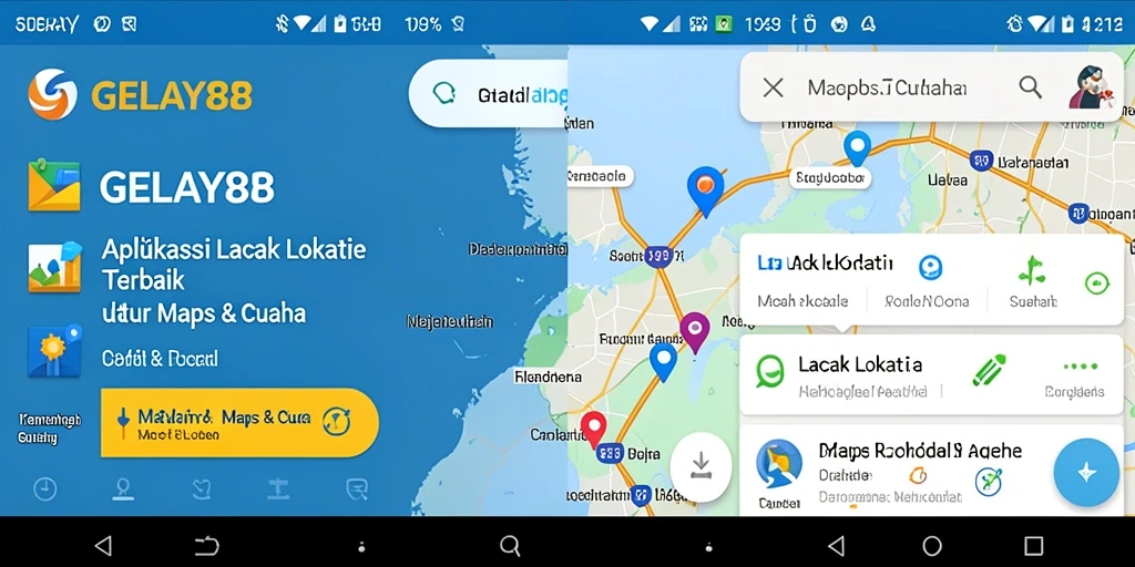 Tampilan antarmuka GELAY88 yang menarik dan informatif untuk lacak lokasi.