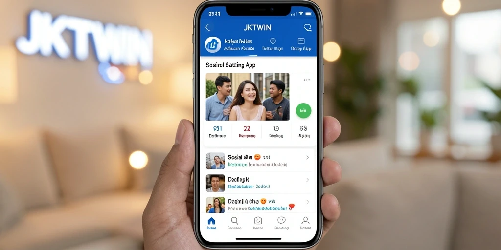 Tampilan utama JKTWIN dengan fitur pencarian yang intuitif.
