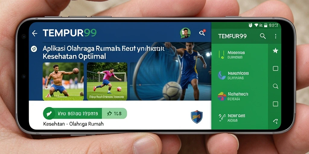 Tampilan antarmuka pengguna aplikasi TEMPUR99 yang intuitif.